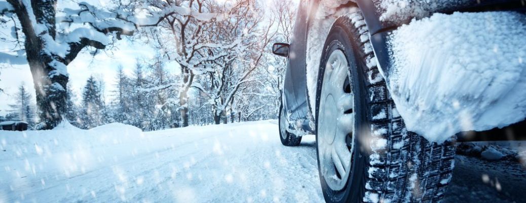 vehicle in snow storm