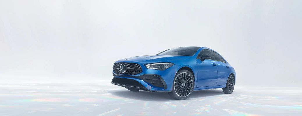 One blue color 2024 Mercedes-Benz CLA is shown.