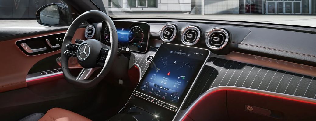 Dashboard view of the 2024 Mercedes-Benz C-Class