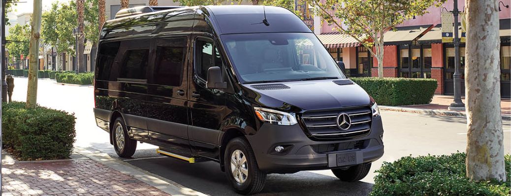 2024 Mercedes-Benz Sprinter Passenger Vans parked on a road