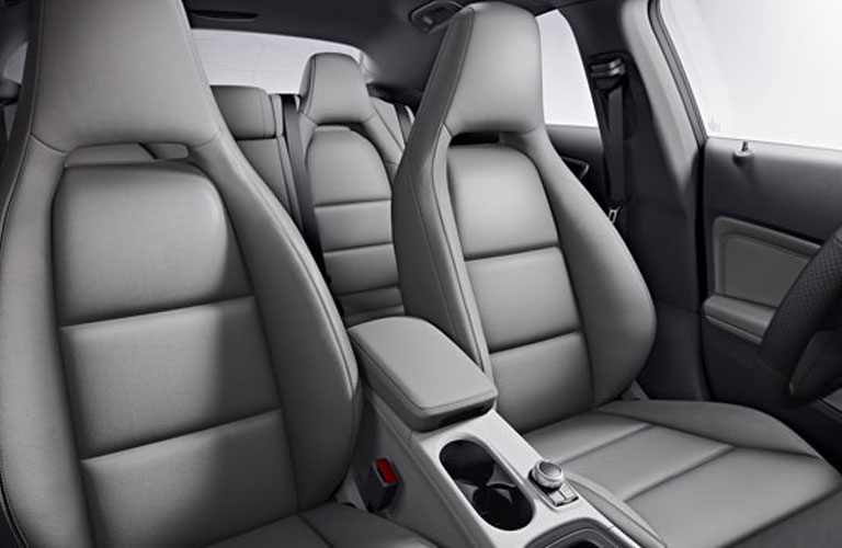 Front and rear seats of the 2018 Mercedes-Benz CLA