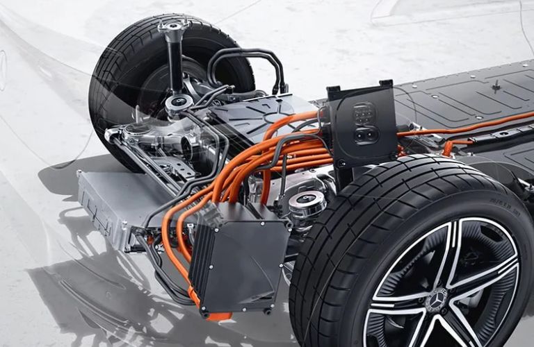 Mercedes-Benz rear 215kW permanently synchronous electric motor