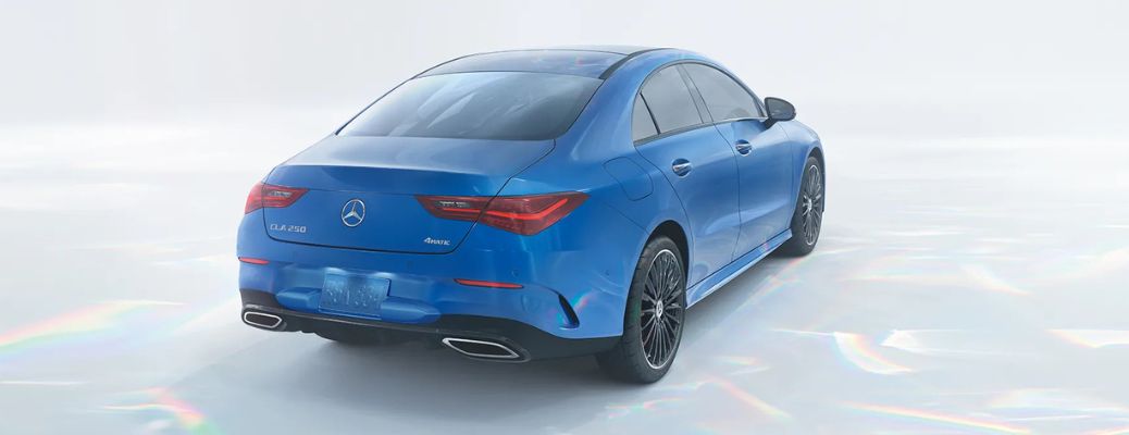 diagonal rear view image of the 2025 Mercedes-Benz CLA Coupe