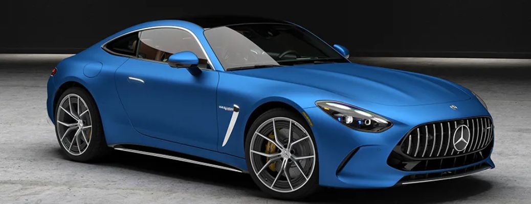 diagonal front view image of the 2025 Mercedes-Benz AMG® GT 55 Coupe