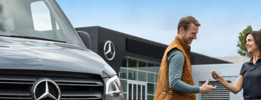 2025 Mercedes-Benz Sprinter being bought at a dealership