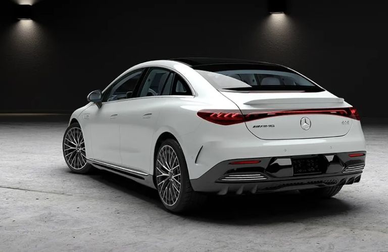2025 Mercedes-AMG® EQE Sedan rear quarter view