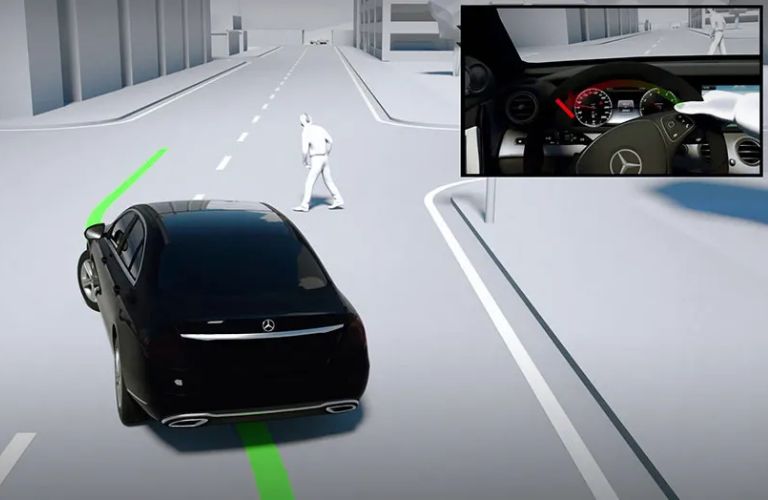 Evasive Steering Assist in the 2025 Mercedes-Maybach EQS 680 SUV