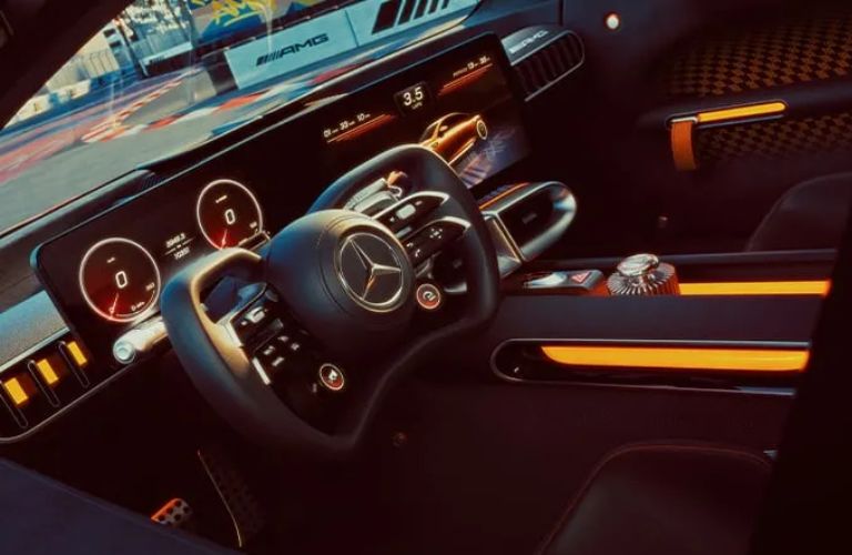 dashboard view of the Mercedes AMG.EA drive concept
