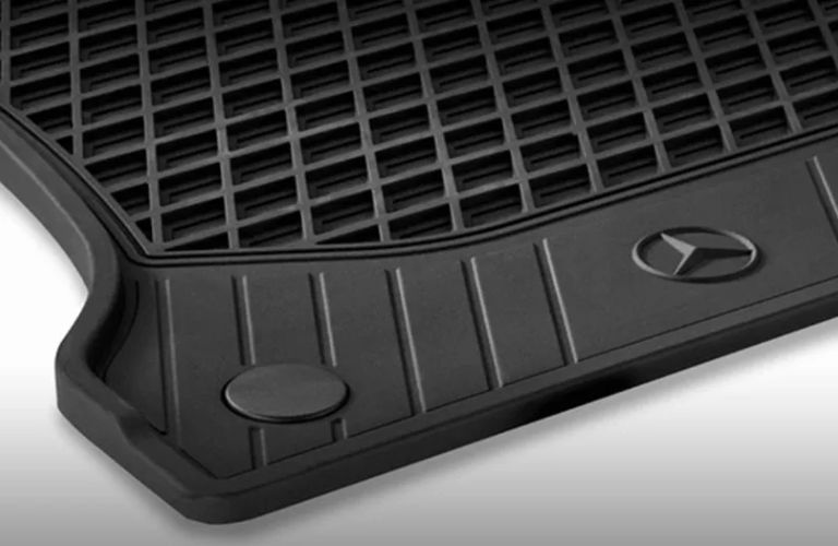 Mercedes-Benz all-season 3-row floor mats, black rubber