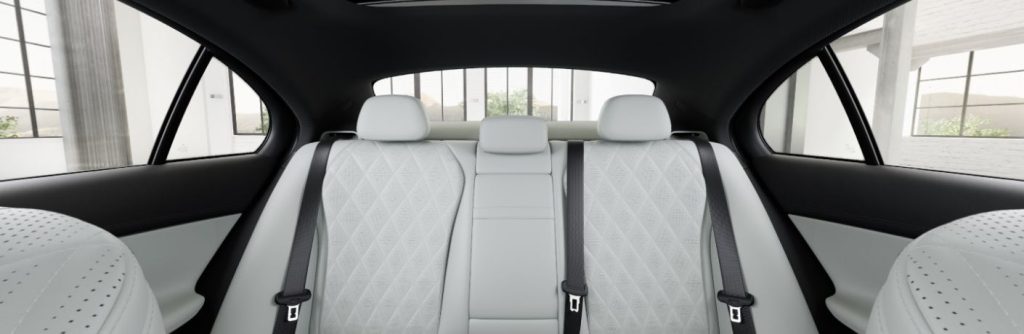 Mercedes-Benz E-Class with a light grey interior