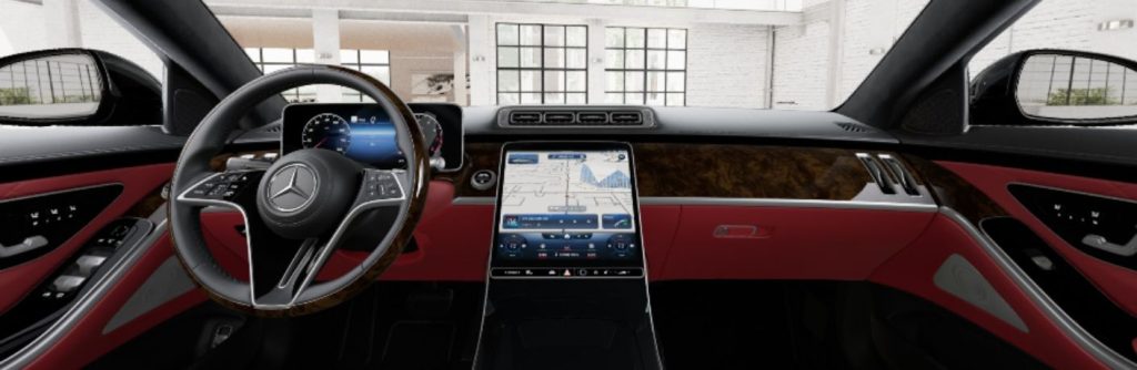 2025 Mercedes-Benz S-Class steering wheel and dashboard