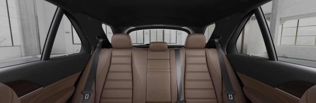 2026 Mercedes-Benz GLE 350 SUV interior in Bahia Brown and Black leather