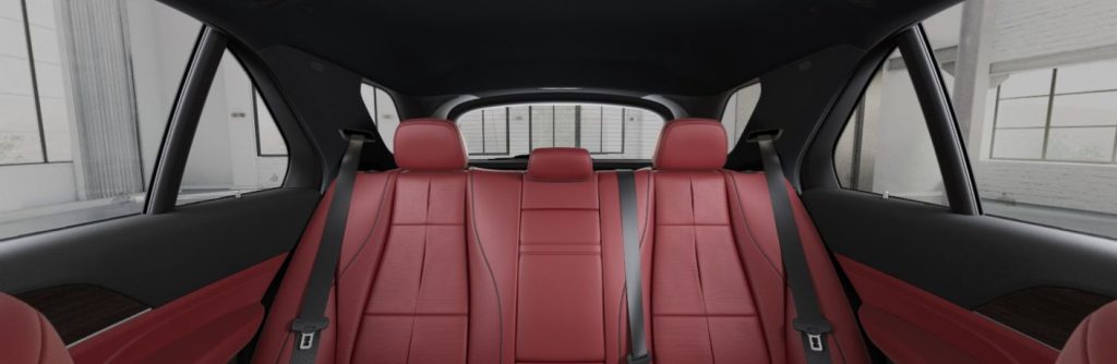2026 Mercedes-Benz GLE 350 SUV interior in Carmine Red Nappa leather
