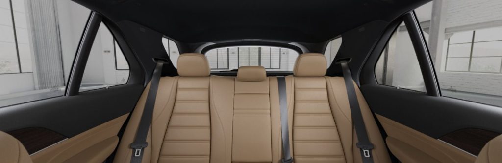2026 Mercedes-Benz GLE 350 SUV interior in Catalana Beige and Black leather