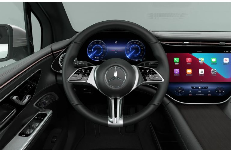 2026 Mercedes-Benz EQE SUV steering wheel