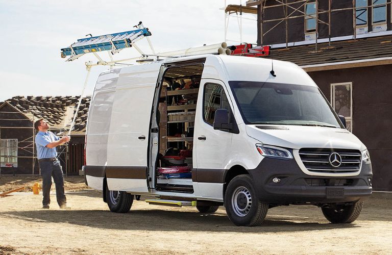 front quarter view of the 2025 Mercedes-Benz Sprinter Cargo Van