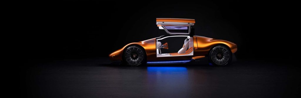 Mercedes-Benz Vision One-Eleven concept car side view with door open