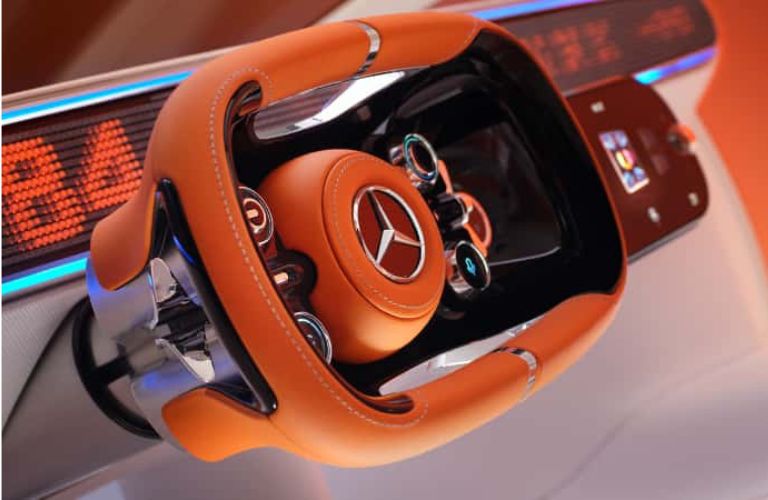 Mercedes-Benz Vision One-Eleven concept car steering wheel