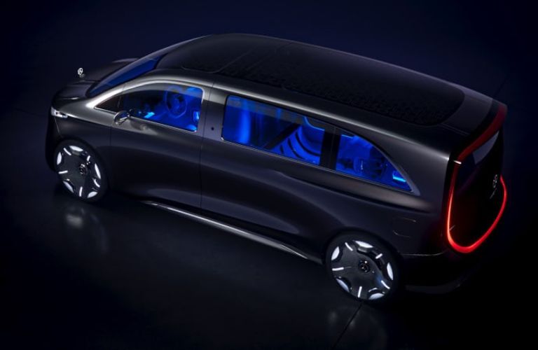 Mercedes-Benz Vision V concept car overhead view