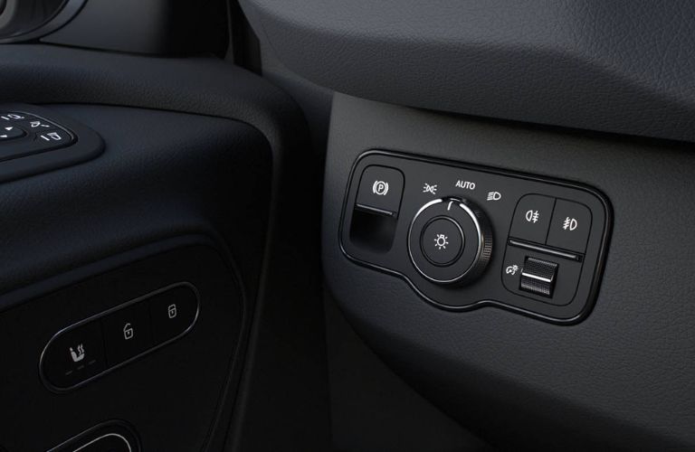 automatic headlight controls close up