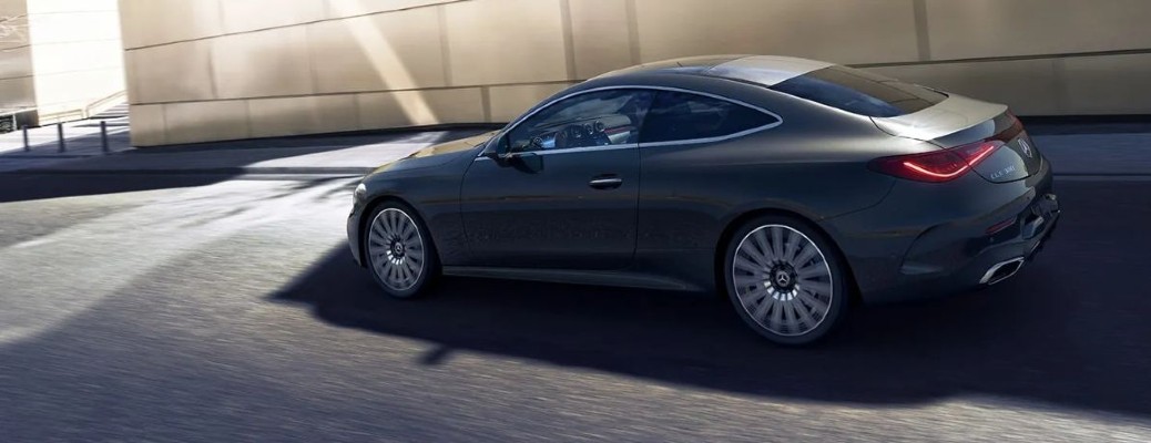 2026 Mercedes-Benz CLE side and rear view on a road