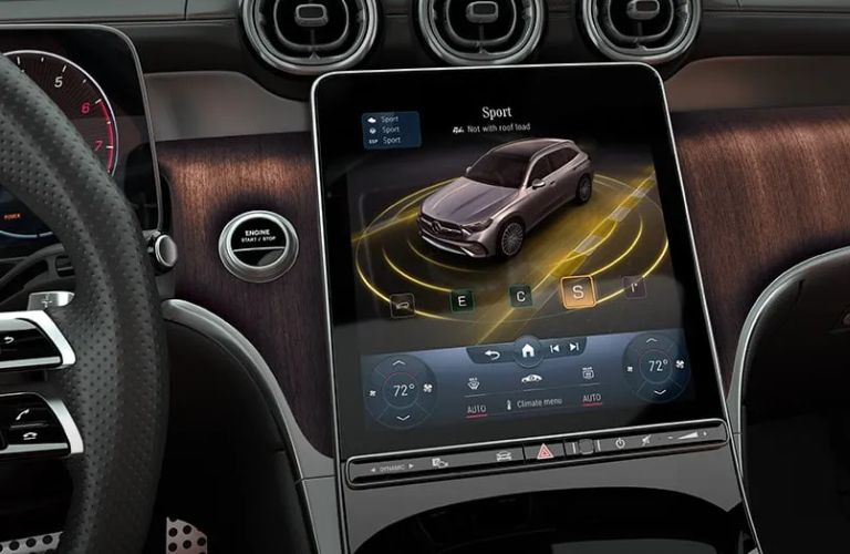 representative image of drive modes in a Mercedes-Benz