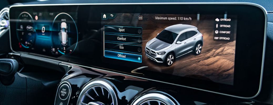 representative image of drive modes in a Mercedes-Benz