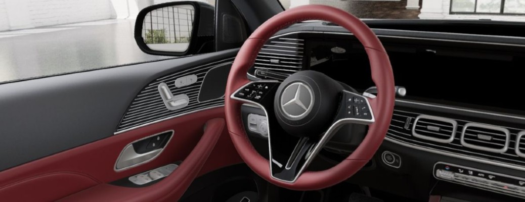 2026 Mercedes-Benz GLE Coupe steering wheel close up