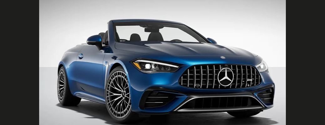 front quarter view of the 2026 Mercedes-Benz AMG® CLE 53 Cabriolet