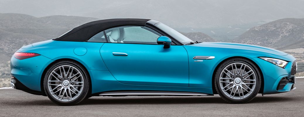 side view of the 2026 Mercedes-Benz SL-Class AMG® 43 Roadster