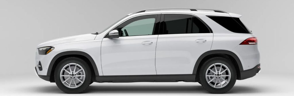2026 Mercedes-Benz GLE side view in white