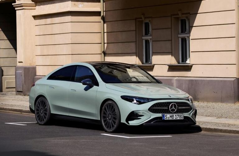 Mercedes-Benz CLA Hybrid exterior side view