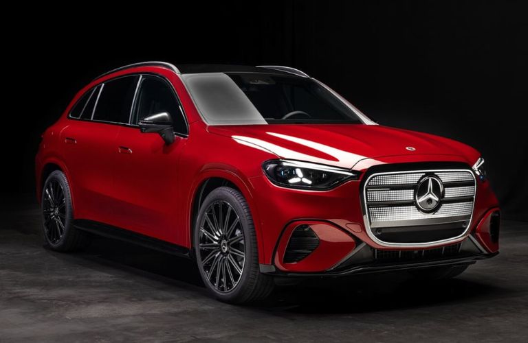 2027 GLC in red front and side angle