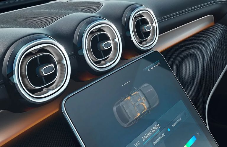 ambient lighting in the Mercedes-Benz GLC Coupe