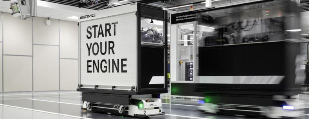 Mercedes-Benz Start Your Engine sign