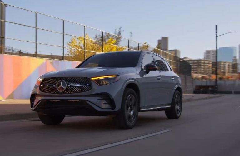 2026 GLS front and side view on a road