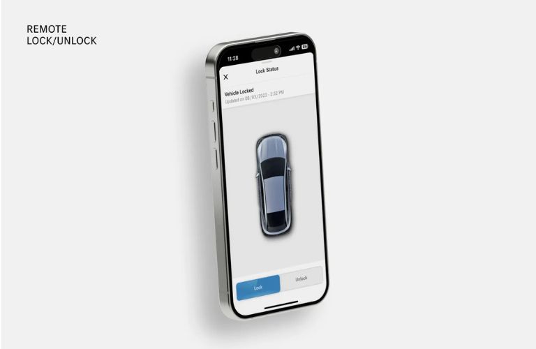 Remote unlock feature on a cellphone
