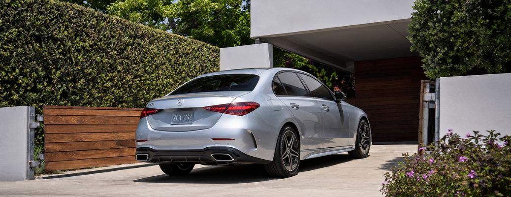 Exterior rear view of the 2026 Mercedes-Benz C-Class Sedan
