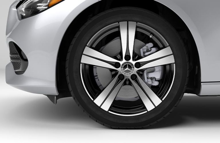 Right wheel of the 2026 Mercedes-Benz C-Class Sedan