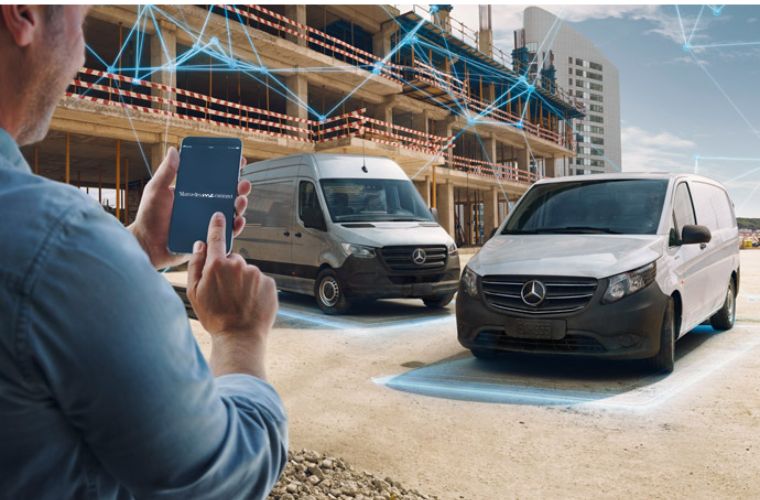 Two mercedes-Benz Sprinter parked side-by-side