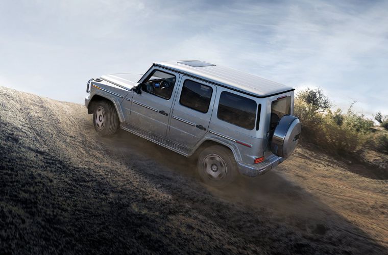 2026 Mercedes-Benz G-Class on an incline