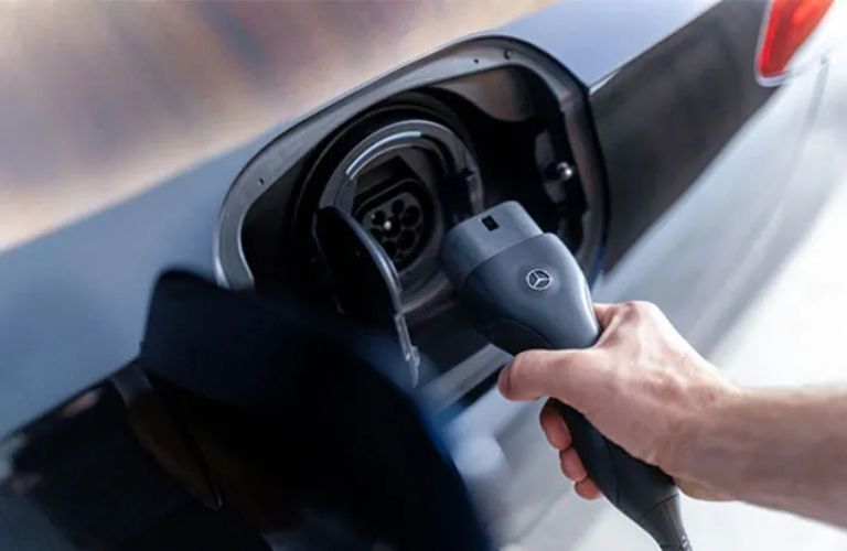 Mercedes-Benz Hybrid being charged
