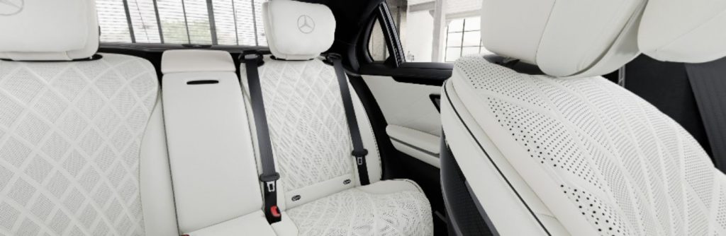 Mercedes-Benz S-Class white interior seating