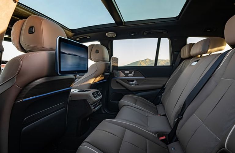 rear seat view of the 2027 Mercedes-Benz GLS SUV