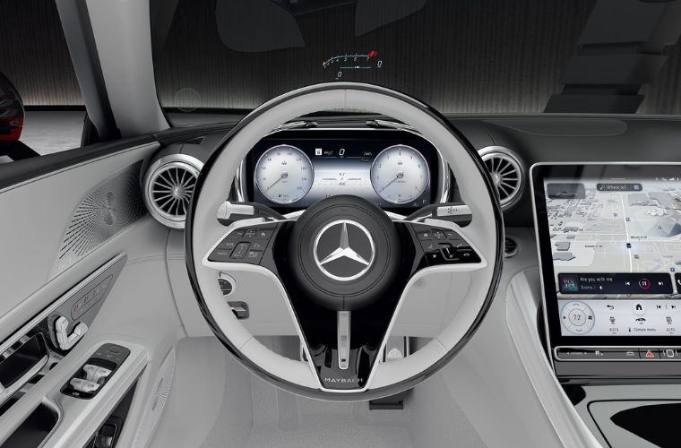 2027 Mercedes-Maybach SL Roadster steering wheel