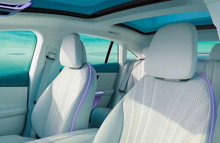 Interior seating in the 2026 Mercedes-Benz EQE Sedan