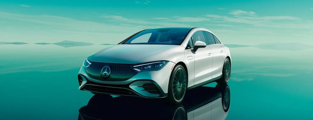 front quarter view of the 2026 Mercedes-Benz EQE Sedan