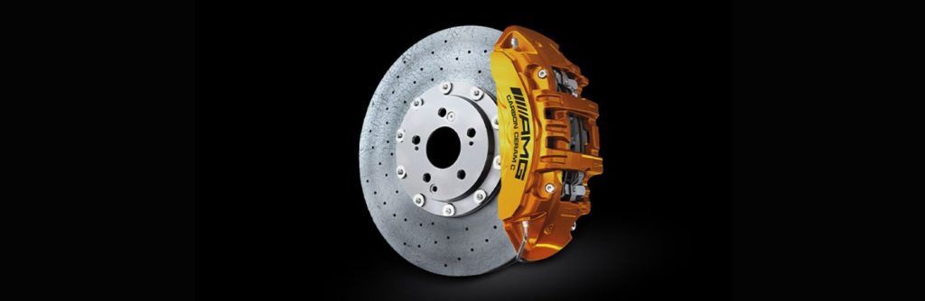 SL Roadster yellow brake caliper