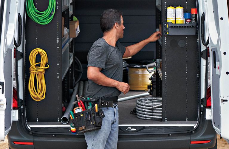 HVAC Contractor at work with the 2026 Mercedes-Benz Sprinter Cargo Van