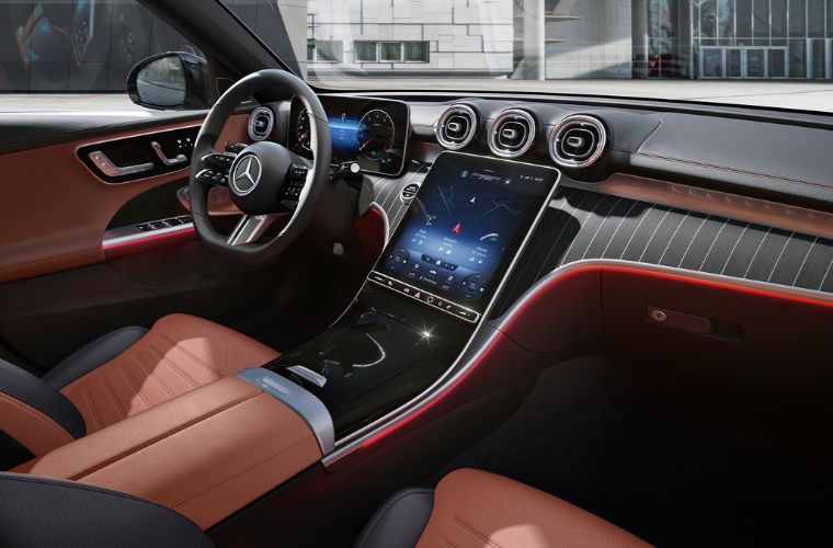 2027 Mercedes-Benz All-Electric C-Class Sedan interior front view